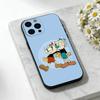 Cute CupHead And MugMan Phone Case For iPhone 17,16,15,14,13,12,11 Plus,Pro Max,SE4Soft Silicone Black Cover