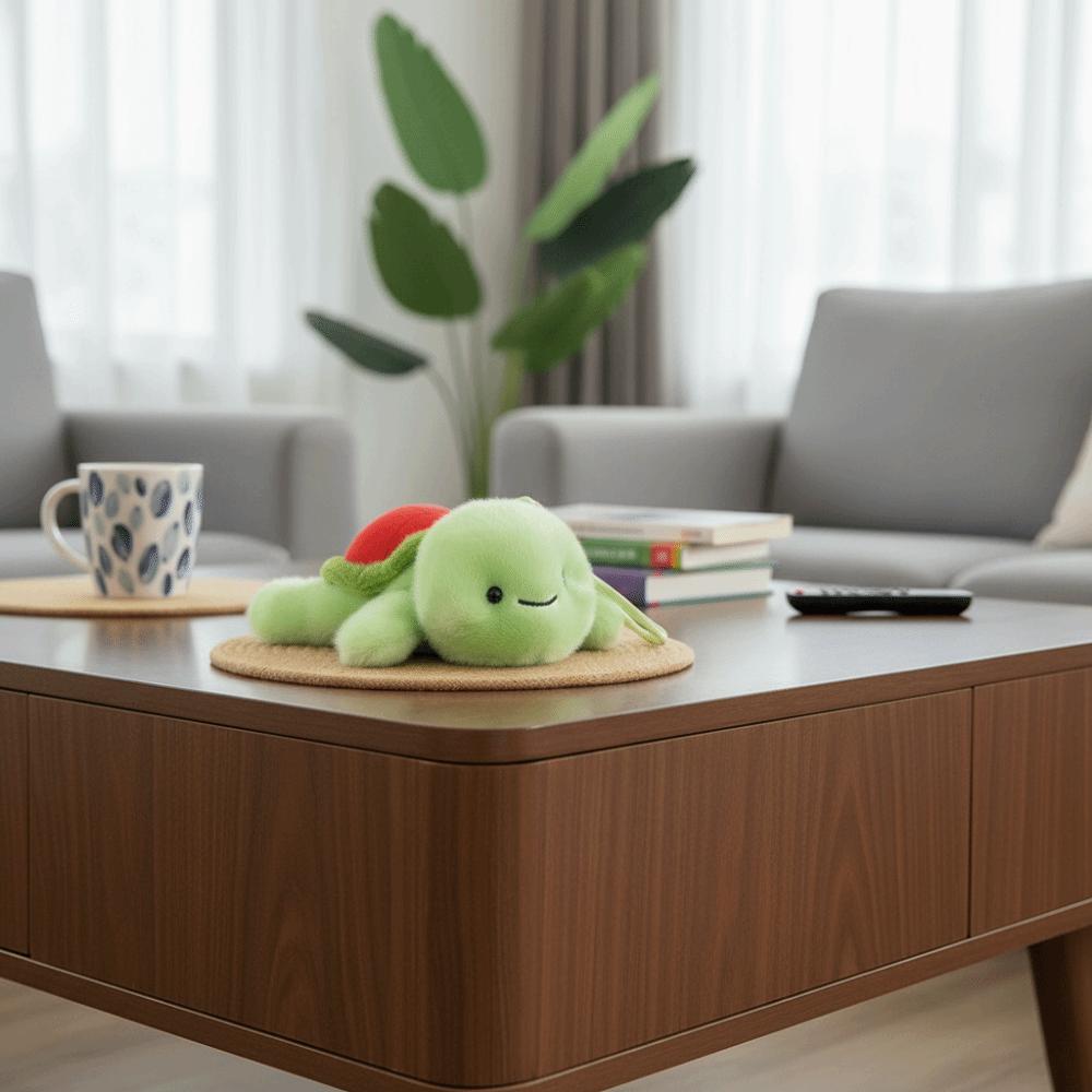 Watermelon Grape Turtle Plush Keychain PP Cotton Green Doll Key Ring Birthday Gift