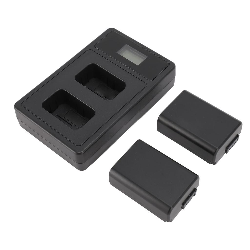 Аккумулятор для камеры NP FW50 7,2 В 1850 мАч с двойным USB-светодиодным дисплеем, зарядная док-станция для ZVE10 ILCE 5000