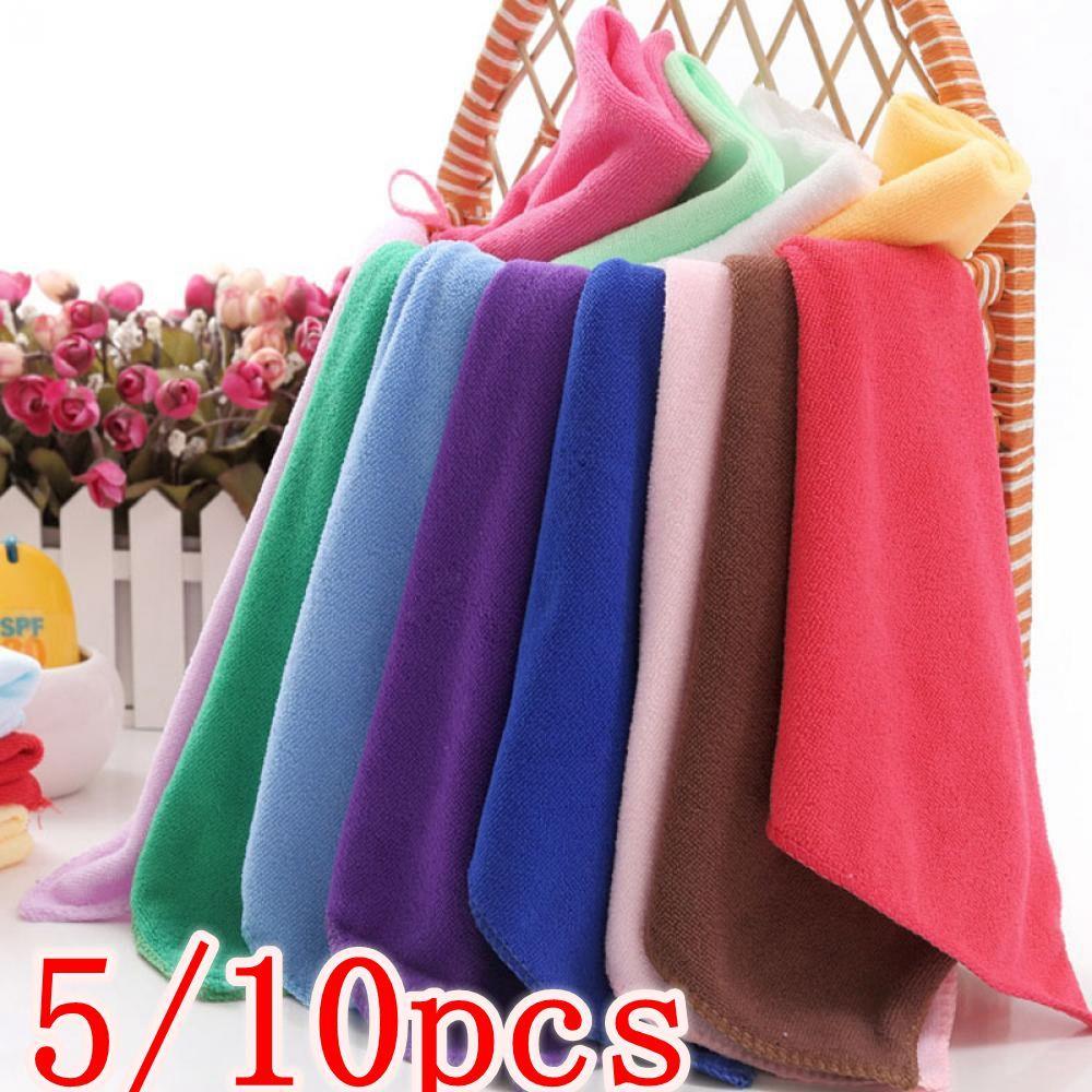 10pcs Useful Cotton Soft Towel Cleaning Towels Face/Hand Towel Wash Cloth