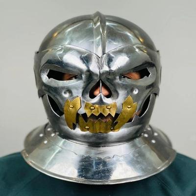 Демонический Лик Шлем Средневековый Рыцарь Шлем Череп Призрака LARP Исторический Шлем Хэллоуин Косплей Подарок