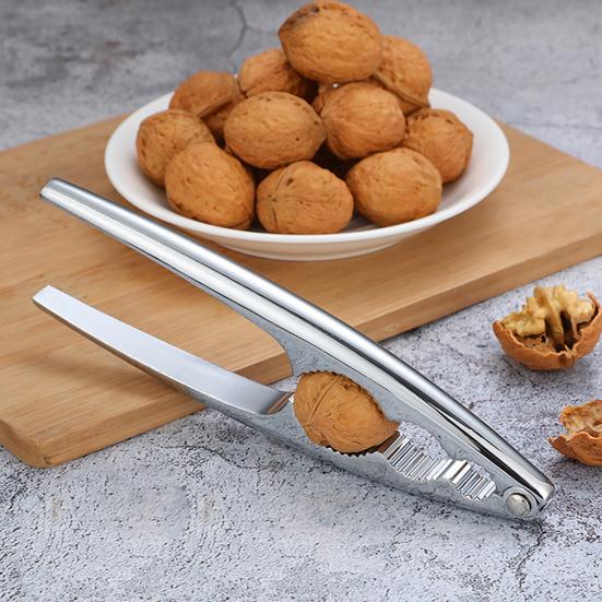 Щелкунчик легко раскалывает гайки Эргономичная ручка Нержавеющая защелка с пряжкой Нескользящая нержавеющая сталь Инструмент для взлома орехов