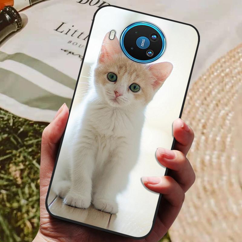 Чехол для Nokia 8.3 5G, мягкий силиконовый чехол из ТПУ для телефона Nokia 8.3 Nokia8.3 5G, 6.81 дюйма, милый защитный чехол-бампер с кошкой
