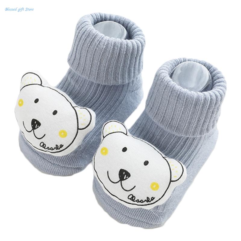 Toddlers Non-slip Socks Cartoon Baby Girls Boys Socks with Grip Cotton Socks Children Floor Socks Showe Gift
