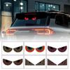 2Pcs Car LED Decorative Lights for Evil Eyes Led Atmosphere Lamp Interesting Devil Eye Light Red Strobe Warning Auto Accessories