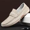 Men Loafers Luxury Brand Suede Leather Mens Casual Shoes Designer Men Shoes Light Comfy Driving Shoes Slip-on Lazy Flat Mocassin