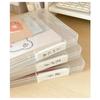 Trendy Unisex Portable Plastic Box File Management Document Case Clear Plastic Document Box Slim Document Case Office Desktop Document Box