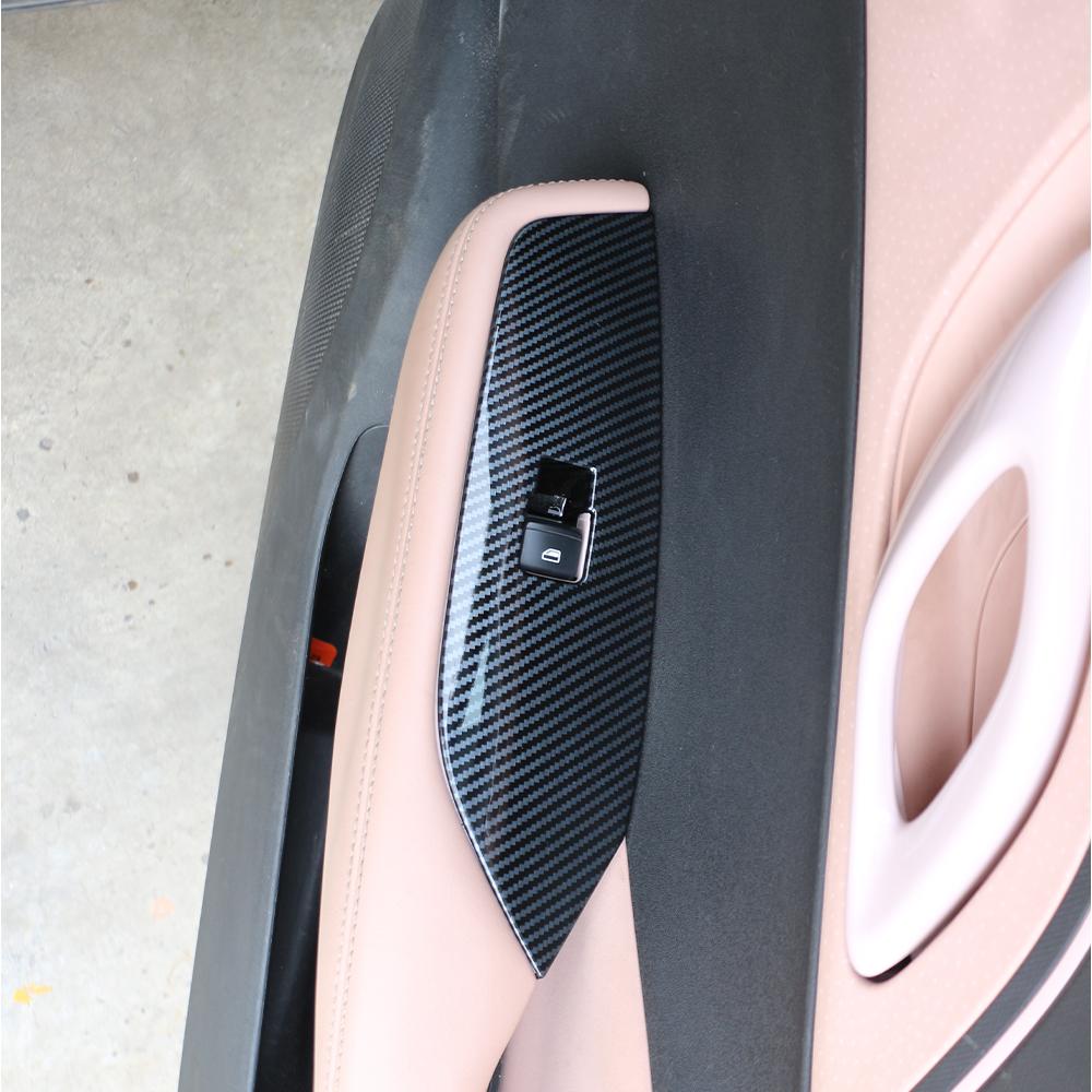 Car Window Lift Switch Cover Trim for BYD Dolphin Mini Seagull Dolphin Surf 2024 2025 Door Armrest Panel Handle Holder LHD