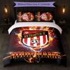 Постельное белье с индивидуальным текстом имени Southampton FC 1 пододеяльник + 2 наволочки Логотип футбольного клуба Персонализированный подарок для особого случая Декор спальни