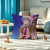 G-Gurren Lagann Nia Teppelin Pillow Case Square Double-Sided Sofa Cushion Cover Bedroom Bedside Pillow