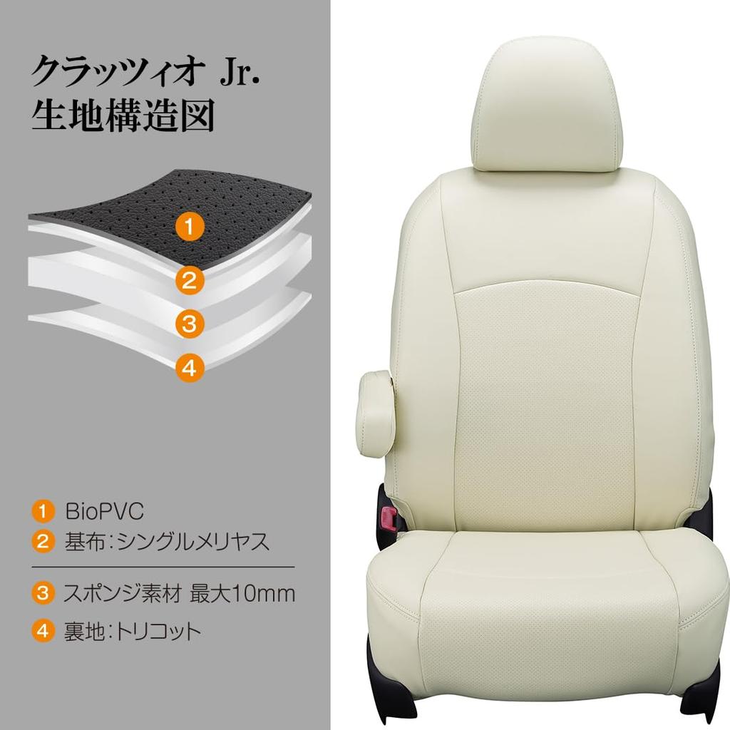 Clazzio Чехол на сиденье Комплект на все сиденья Land Cruiser Prado GRJ150 TRJ150 GDJ150 Clazzio Junior Коричневый / / H21(2009)/9~R3(2021)/5 ET-0252 [41ETJ0252N]