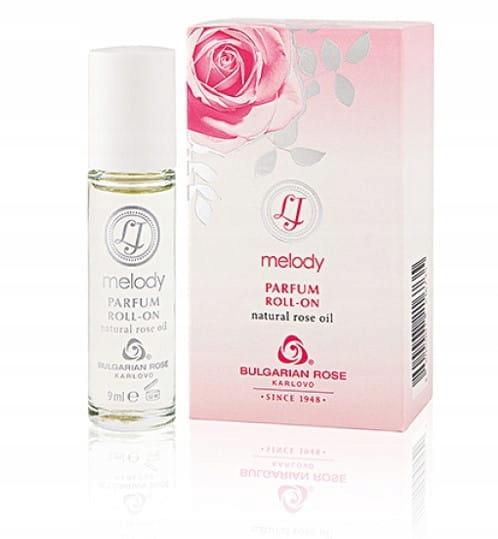 Perfumy damskie bez alkoholu. róża i bursztyn lady's joy melody roll on 9ml