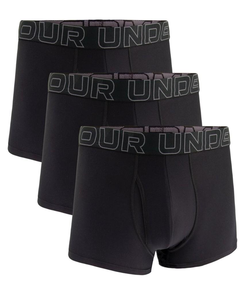 Нижнее белье UA Performance Tech 3 дюйма черного цвета Castlerock XL [Under Armor] (Набор 3)