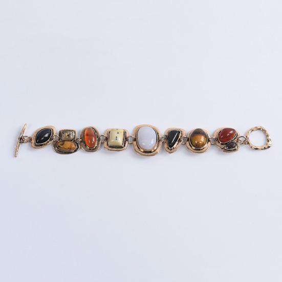 Классический геометрический прочный браслет-шарм Простой браслет из натурального камня Ювелирный аксессуар