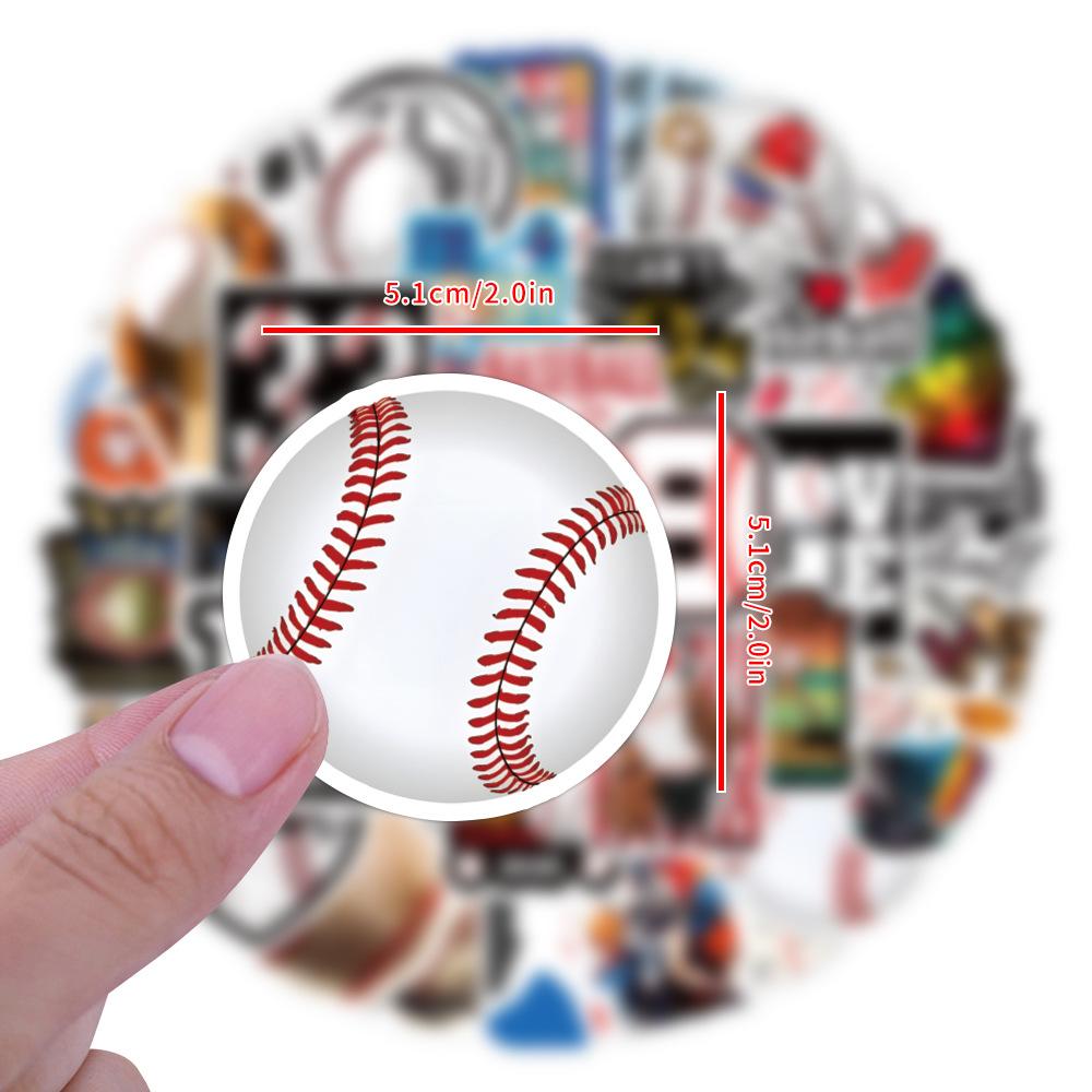 60 New Baseball Sports Graffiti Stickers DIY Decorative Notebook Suitcase Waterproof Stickers