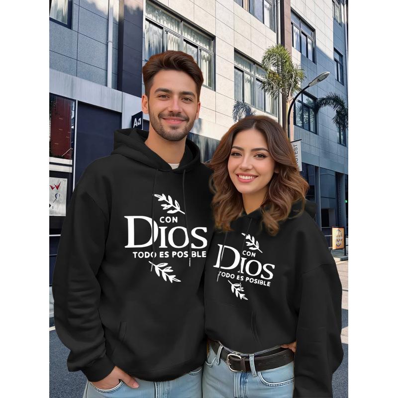 Men's and women's hooded sweater - autumn and winter warm, loose version hoodie