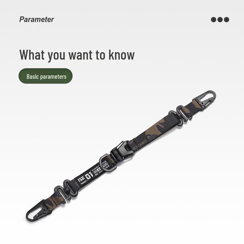 ISE MOUNT Multifunctional Outdoor Crossbody Bag with Shoulder Strap and Long Storage Rope for Camping & Tactical Use.