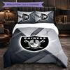 Las Vegas Raiders Pattern Microfiber 3Pcs Bedding Set Decor Duvet Cover Set For Bedroom Home Use