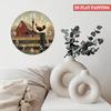 30x30cm Large Round Custom Wooden Wall Clock with Laser Engraved Logo and Numbers