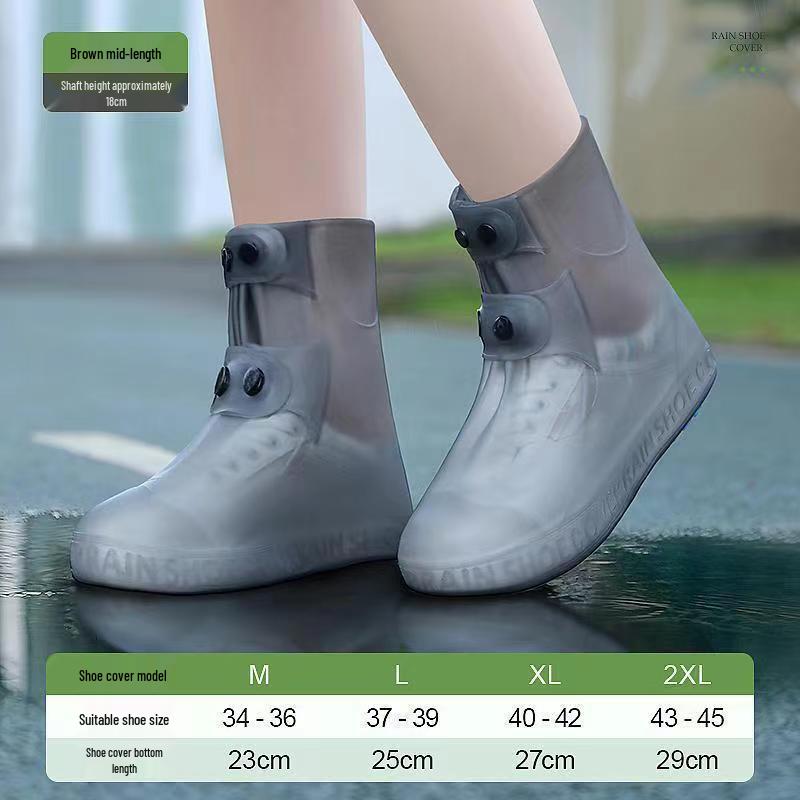 Нескользящие водонепроницаемые силиконовые бахилы: Без запаха, Прочный, Легко надевать/снимать