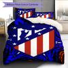 Atlético Madrid Bedding Quilt Set Quilt Cover Pillowcase Home Decoration Birthday Gift (1 * duvet cover + 2 * pillowcase, without core)