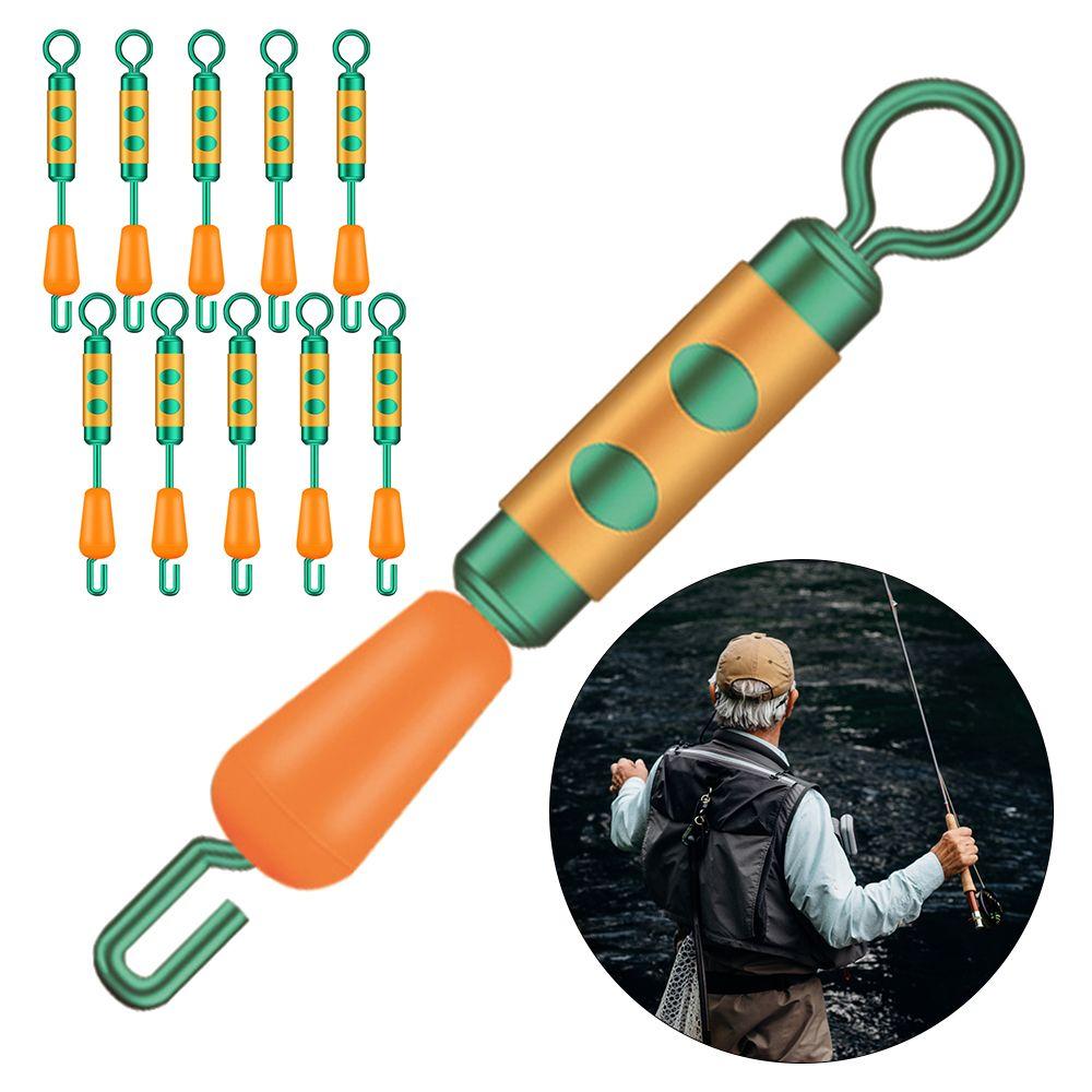 Connector Quick Opening Silicone Swivel Wire Set Unloading Force Splay Ring Fishing Hook Connector