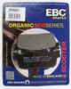 Ebc Sfa607 2007-2020 Kymco People S 125i Совместимая задняя тормозная колодка, органическая колодка