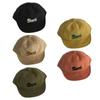 Letter Embroidery Children's Hat Solid Color Sun Protection Cap Boys Girls Caps Peaked Hats