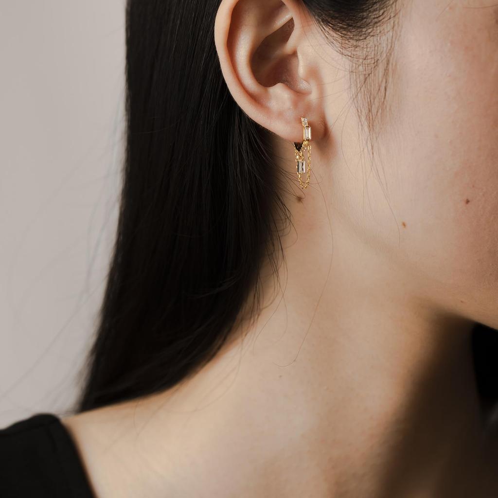 ANDYWEN 100% стерлингового серебра 925 пробы, золотые сирени, флирт, циркон, CZ, цепочка, серьги-капли, висячие серьги для пирсинга, женские ювелирные украшения