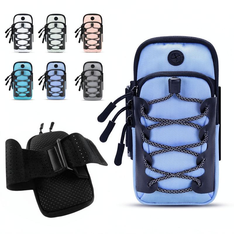 Outdoor Sports Arm Band Bag For Jogging Cycling Athletic Phone Carrier Reflective Strip Safe Pouch Unisex Nylon Holder 6