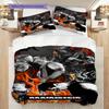 Rock Bands Intense Presence Three-piece set (1 * duvet cover + 2 * pillowcase, without core) 2D Flat Bedding set Duvet cover and pillowcase