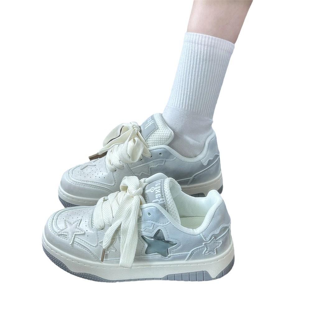 Осень и зима новый взрыв ниша универсальные звезды 2024 спортивная и досуговая обувь белые туфли повседневная обувь допамин женская обувь обувь для доски