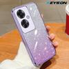 KEYSION Роскошный чехол-бампер с блестками и покрытием для OPPO Reno11 F 5G, прозрачный, из мягкого ТПУ, противоударный задний чехол для OPPO Reno 11F 5G