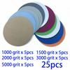 125mm Sandpaper Polish Tools Set Attachment 25pcs 5inch Hook&Loop Wet/Dry