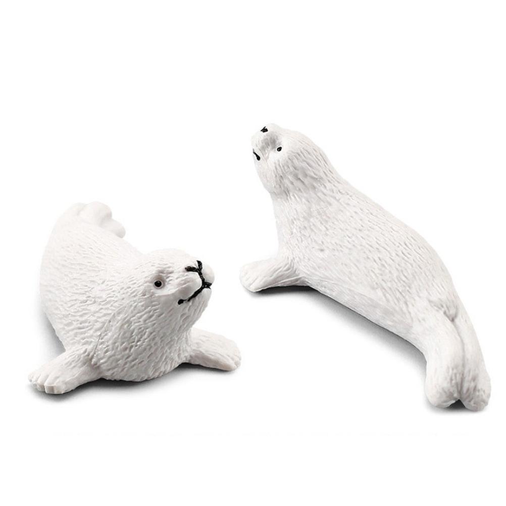 10Pcs Arctic Circle Ocean Sea Animal Figurines Set  Animal Learning Models Figures Christmas New Year Birthdays Gift