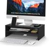 1homefurnit Monitor Stand, Desktop Monitor Stand, Two-Tier, Ergonomic Design, Display Stand, PC Stand, Desk Organization, Keyboard Storage,