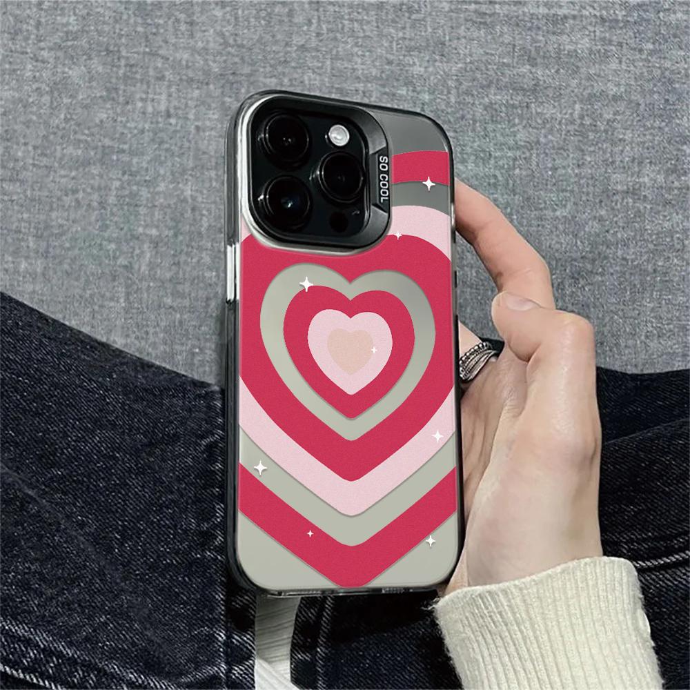 Чехол для телефона Stacking Love Hearts Phone Max для iPhone 16 Pro 15 14 13 12 11 Funda Bumber Coque