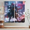 No Twin Ghost Flame Blackout Curtains Shade Curtain Living Room Decoration Black Out Curtains for Camera Window Blinds Partition