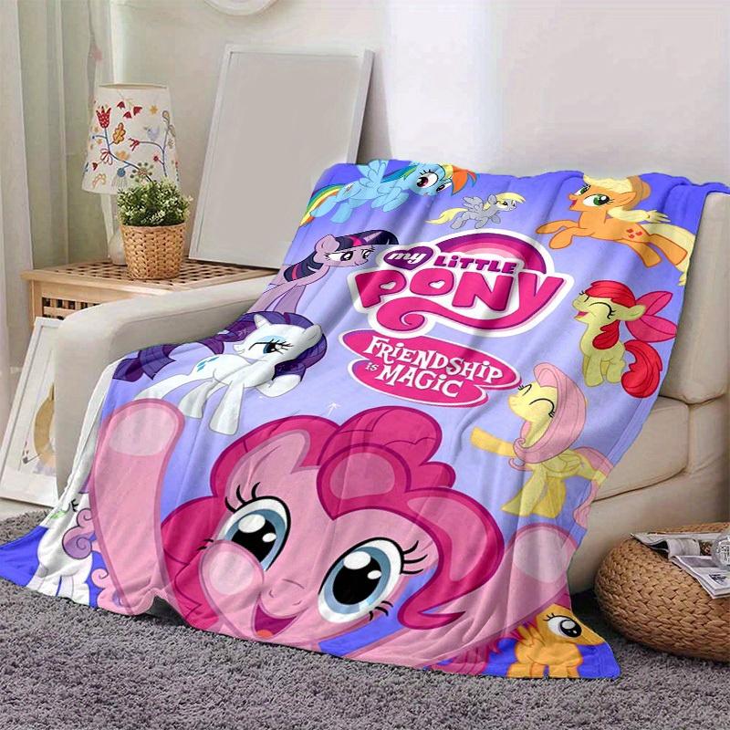 1 шт., "My Little Pony Дружба — это чудо" Плед, Покрывало для Домашнего Декора, Чехол на Диван, Для Использования на Открытом Воздухе, Путешествий, Кемпинга, Автомобиля, Пляжа, Офиса, Сна, Подарок