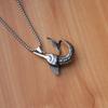 Hip Hop Trendy Fish Pendant Creative Men's Necklace Accessories ,A Gift for My Boyfriend