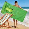 Froggy dreams with bubbles Print beach towel, quick drying, suitable for travel, outdoor sports, jogging, the beach and swimming, gift