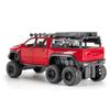 1:32 ГБ ОЗУ 1500 TRX 6x6 Тираннозавр Рекс Пикап Металлический Модель Автомобиля Звук и Свет Детская Игрушка Коллекционные предметы Подарок на День Рождения