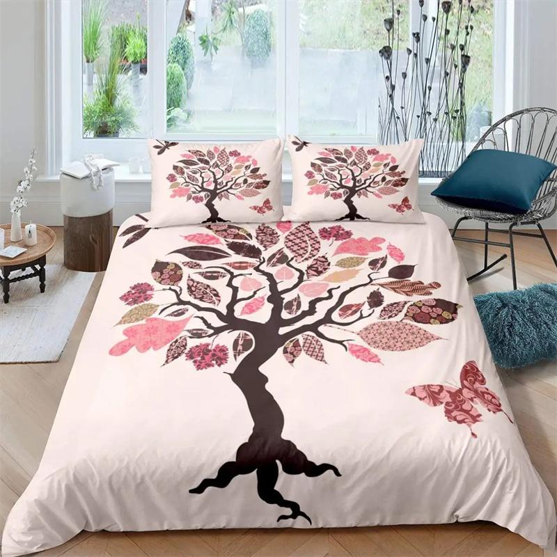 Premium Moon And Sun Duvet Cover Black And White Bedding Soft Tree Of Life All Galaxy Stars Mandala Tribal Quilt Cover Decor For Women