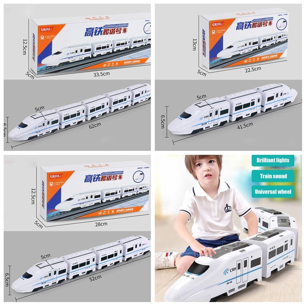 With Sound Light High-speed Railway Train Toys Simulation Harmony Rail-car  Child Toy