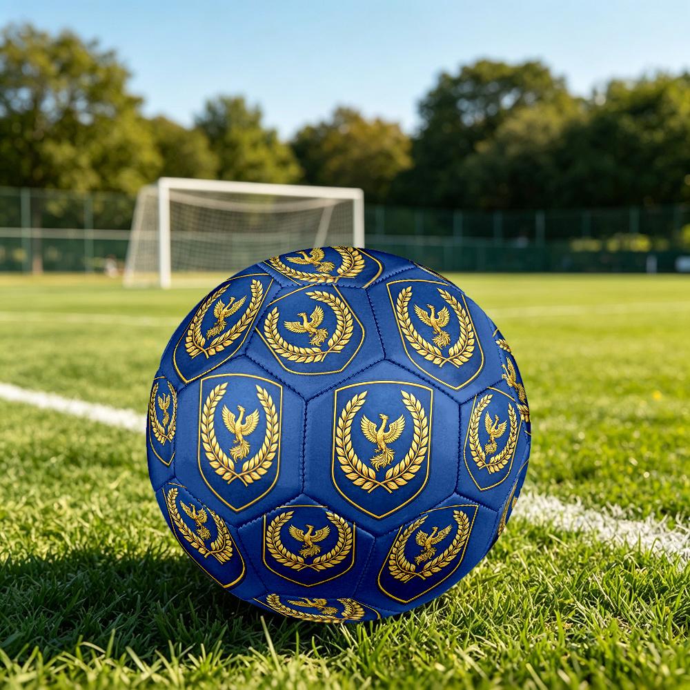 1PC Eagle Shield Emblem Soccer Ball Size 5 Football Machine Sewn Indoor/Outdoor Universal Football n23