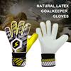 Goalie Gloves Latex Soccer Goalie Goalkeeper Gloves Anti-slip Thicken Football Glove Finger Protection Gloves Soccer Equipment