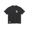 New Era SS24 MLB Футболка с принтом букв, круглым вырезом, коротким рукавом, унисекс, топ, черный, серый 14179139