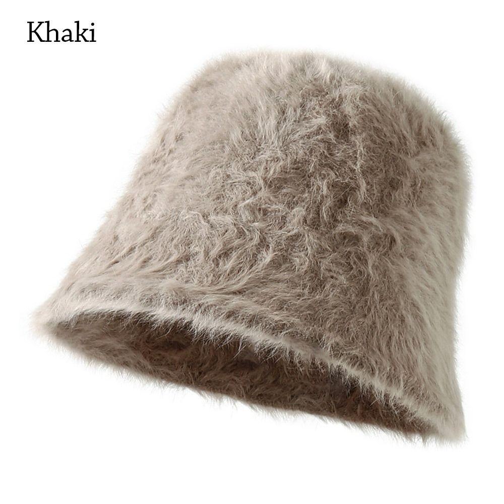 Плюшевая кепка рыбака, меховая панама, плюшевая шляпа-ведро для женщин