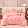 Легкий роскошный комплект постельного белья из четырех предметов из утолщенного хлопка, длинноволокнистый хлопок с вышивкой и начесом, пододеяльники