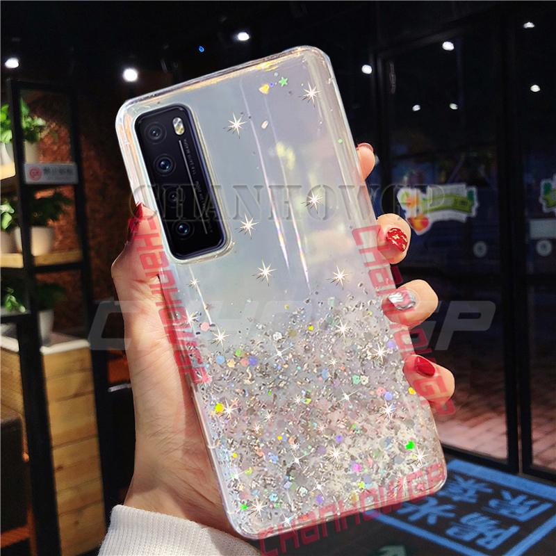 Блестящий мягкий чехол для Huawei